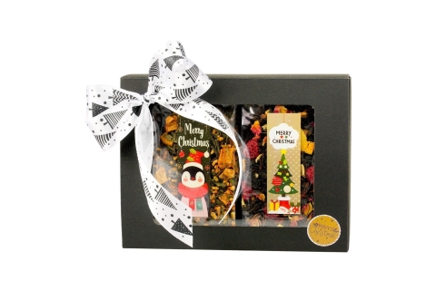 Zestaw (12) HERBAT ŚWIĄTECZNYCH (4x50g) Zimowe Aromaty Idealne Na Mikołaja!